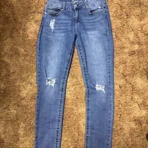 Seven7 Women's Ripped Denim Skinny Jeans